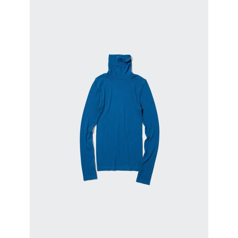 

Uniqlo HeaTTech Sleep TurTleneck T Длинный рукав Extra Warm 65 BLUE/WOMEN XS