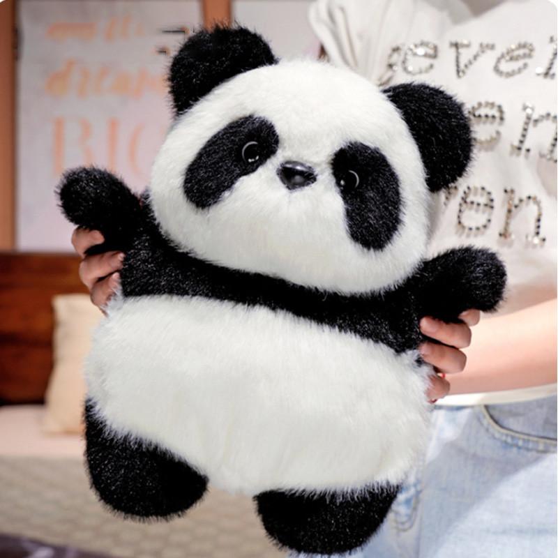Flip Puppy Panda Plush Toy Doll Children Festivals Gift Home Ornament Decoration