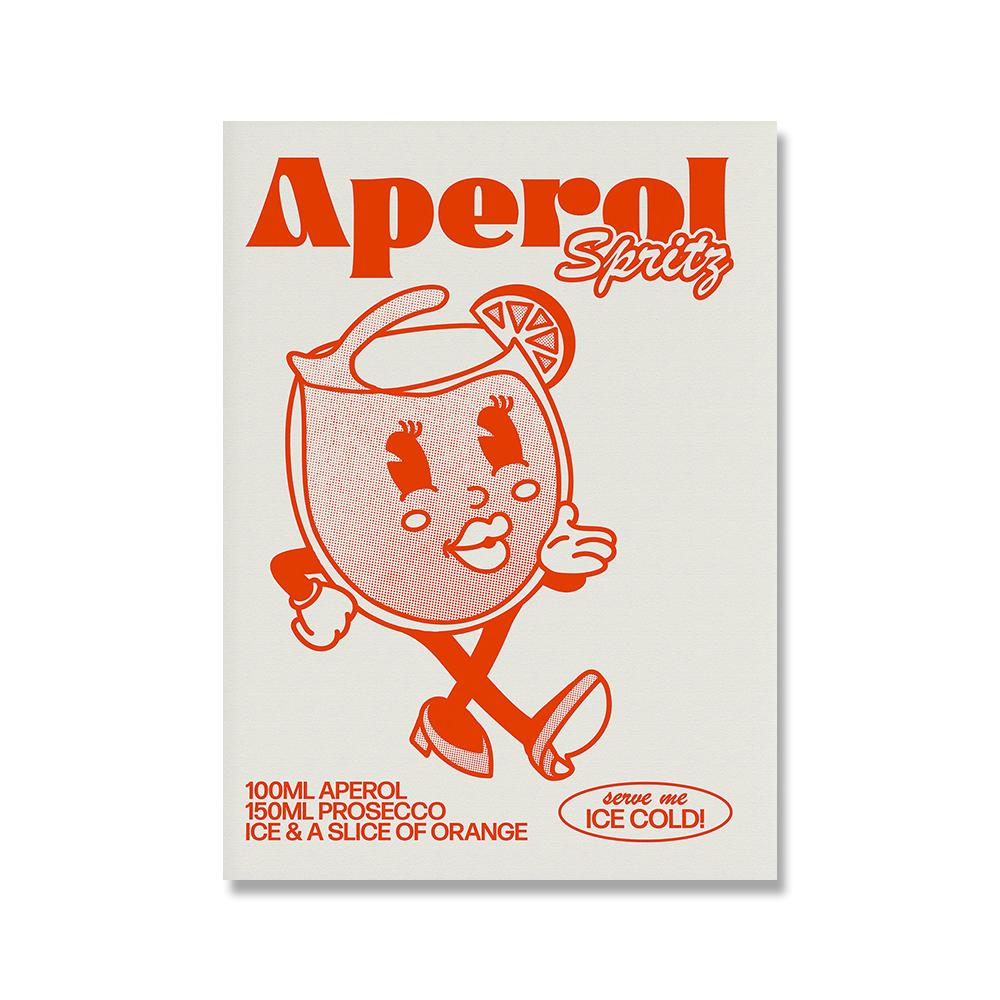 

Мультфильм Коктейль Негрони Эспрессо Мартини Напитки Настенное Искусство Холст Картины Плакаты И Принты Настенные Картины Для Бара Кухни Декор 21x30cm No Framed