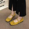 French Shoes Mary Jane Single Shoes Women's Shoes Spring New Evening Shoes Gentle Bow Ballet Shoes