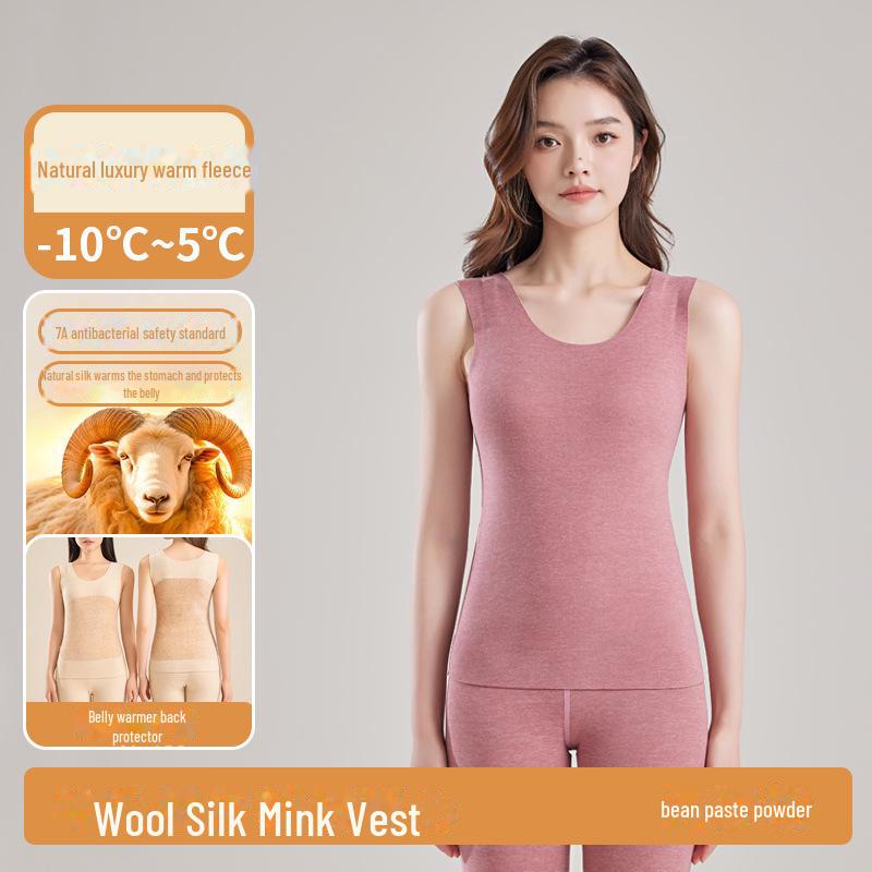 Damen Samt & Wolle Infrarot beheizte Weste für Herbst & Winter