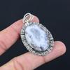 Halloween Sale Oval Dendrite Opal Gemstone 925 Silver Bezel Unique New Pendant