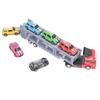 Transport Car Carrier Truck Toy with 6 Small Car for Kids Pull Back Detachable Interactive Toy Carrier Truck