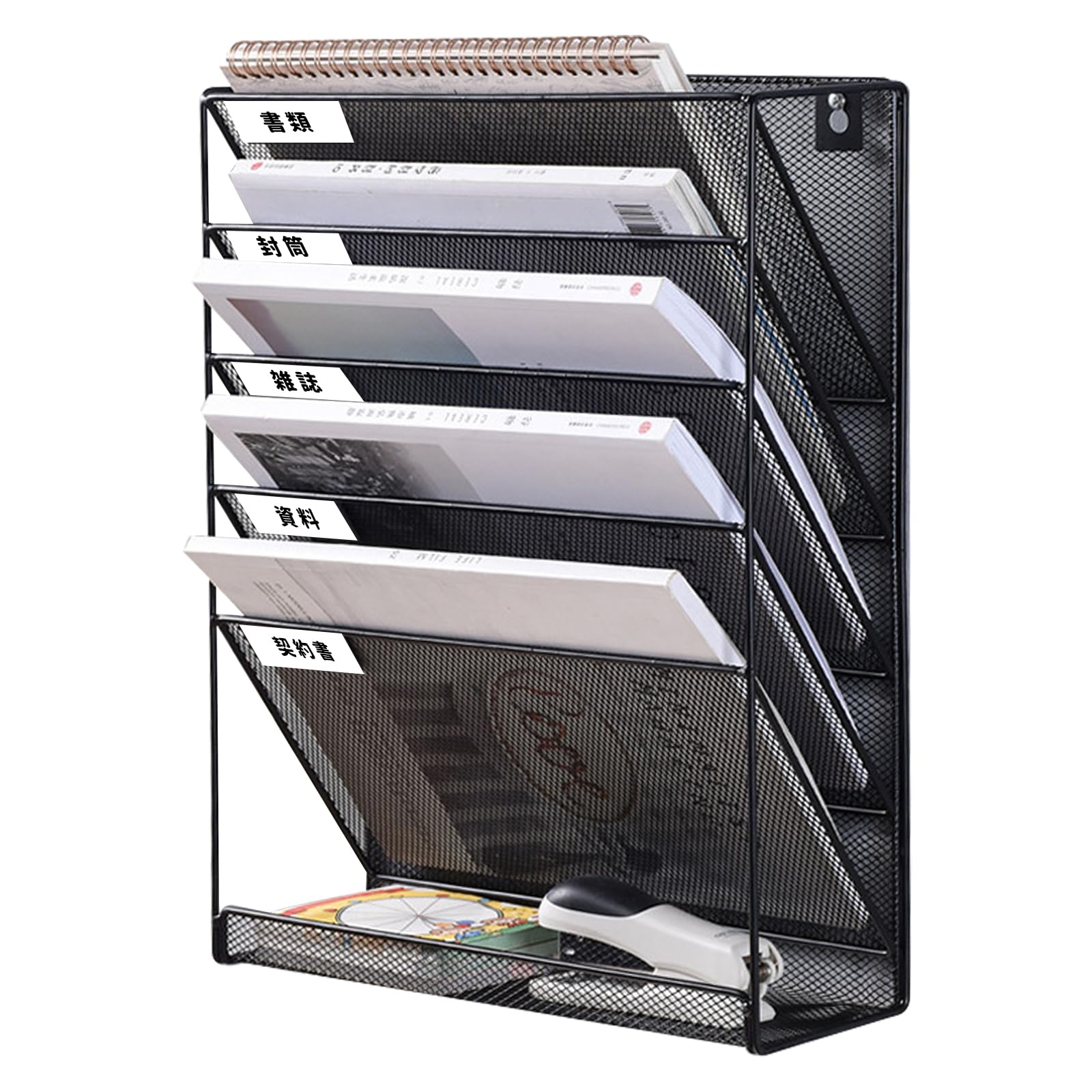 

6-ярусная стойка для файлов, настенная, для хранения на столе, органайзер для документов, лоток для документов, лоток для писем, хранение на столе, стойка для документов, не требует сборки,