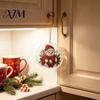 Acrylic Holiday Hanging Ornaments Christmas Ornament, Double Side Printed Santa Pendant for Tree Window, Indoor Outdoor 2D Flat Festive Decor