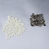 30/50pcs Pants Garment Crafts DIY Cloth Button Scrapbooking Half Round Pearl Rivets