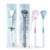 1PCS Silicone Tongue Scraper With Ergonomic Handle Double-sided Fresher Breath Tongue Cleaning Brush Oral Hygiene Tool Wholesale Fuse Holders1