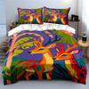 Colorful Deer and Foliage. Bedding Sets Duvet Cover Sets Duvet Covers Pillowcases(1 * Duvet Cover 2 * Pillowcases, Without Duvet Insert)
