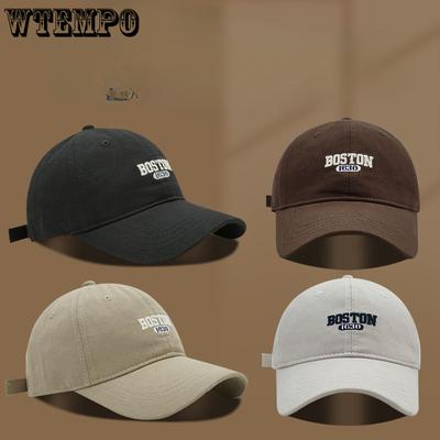 Sommer Damen Hut mit gestickten Buchstaben Baseballkappe Partner Entenschnabelkappe Breite Krempe Sonnenschutz und Beschattung