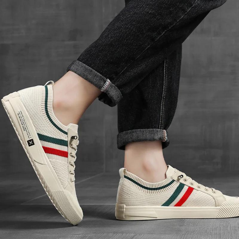 Men's Sneakers Branded Casual Shoes for Men Mesh Lightweight Male Flats Shoes Luxury Loafers Walking Shoes Zapatillas De Hombre