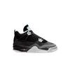 Air 4 Retro GS Fear 2024 Chaussures pour Enfants Noir Blanc Anthracite FQ8213-002