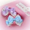 Girly Large Pink Bow Headpiece Pearl Lace KC Hairpin Princess Fashion Accessory Sweet Pearl Tassel Hair Clip Headwear