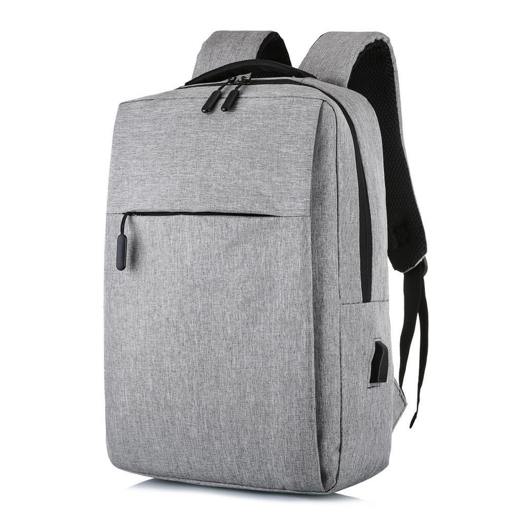 Schoolbag, business backpack, men's bag, laptop bag, simple commuting casual logo printed large capacity backpack wholesale