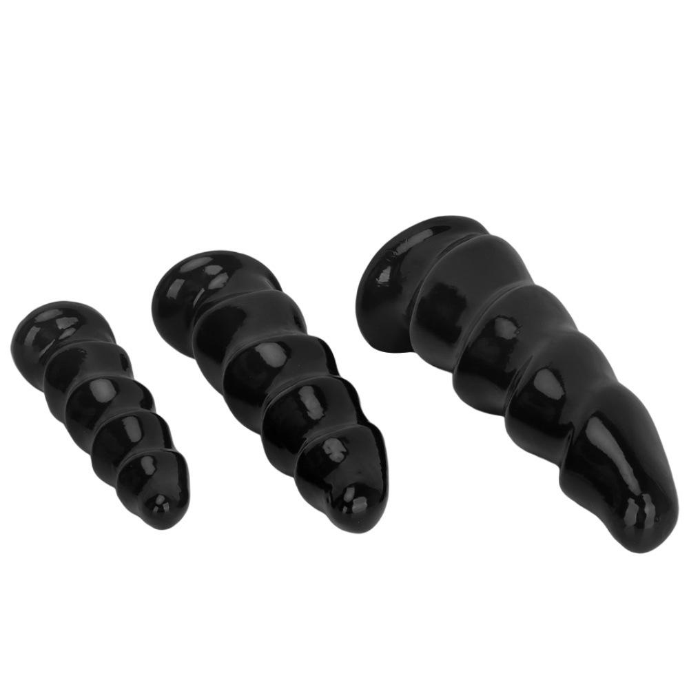 Black PVC Dildo Simulated Penis Anal Plug with Suction Cup Fisting Sex Toy Strap on Cock Big Dick Realistic Cock