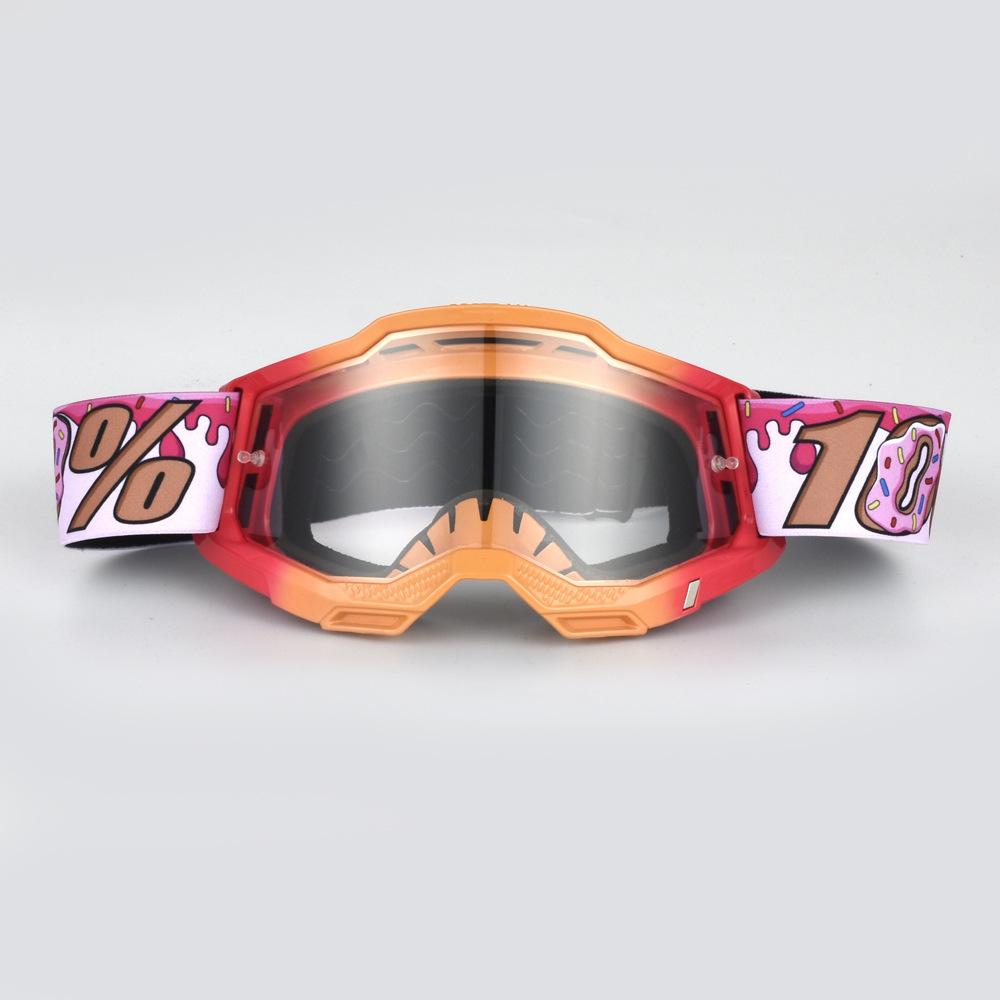 Neue Offroad-Helmbrille Donut Outdoor Motorrad-Fahrbrille Gesichtsmaske Skibrille