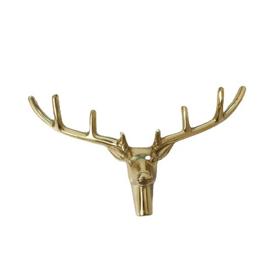 Cabinet Handle Deer Head Shape Brass High Hardness Drawer Cupboard Door Pull Handle Wardrobe