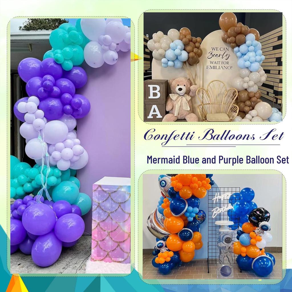 Cross-border Mermaid Sequin Balloon Set - 30pcs Birthday Decoration