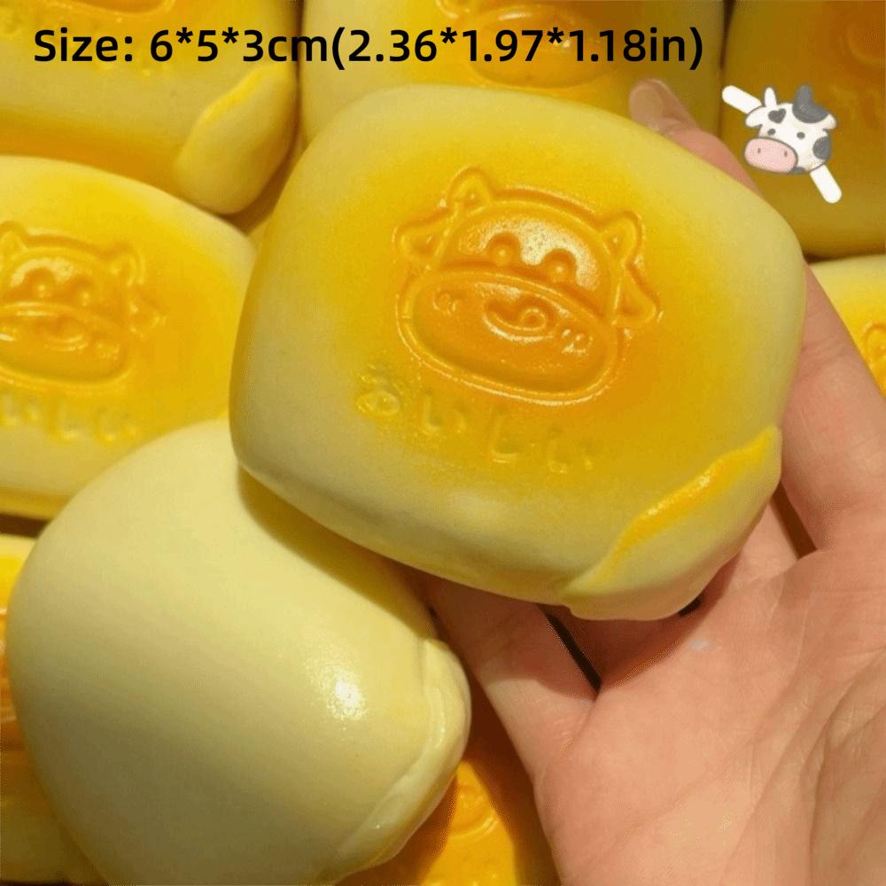 Chleb Mleczny Squishy Zabawka do Ściskania, Super Miękka Powoli Podnosząca się Zabawka do Redukcji Stresu, Nietoksyczna Sensoryczna Zabawka Fidget Prezent