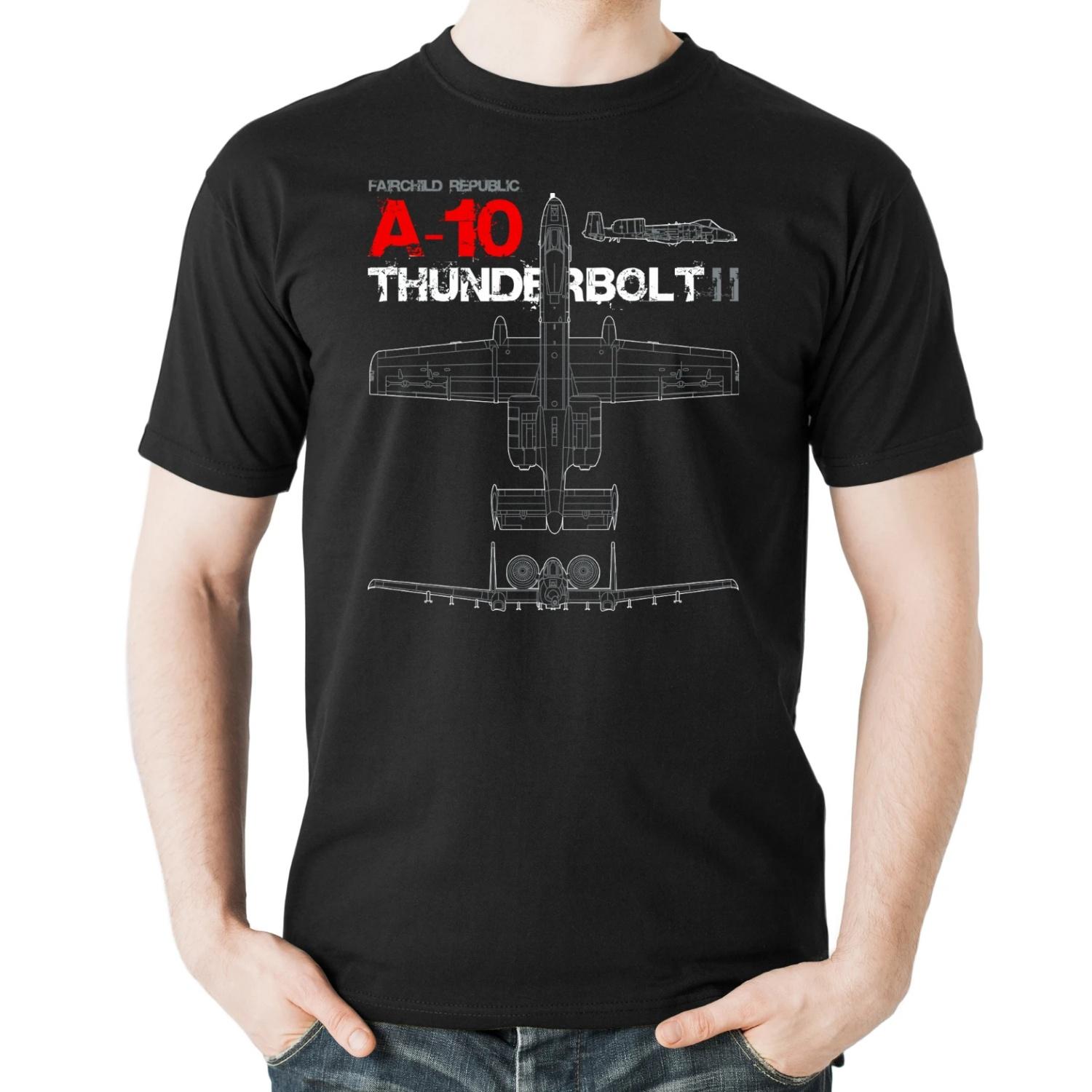 

US Air Force A-10 Thunderbolt II Attack Aircraft T-Shirt 100% Cotton O-Neck Summer Short Sleeve Casual Mens T-shirt Size S-3XL XXXXXL