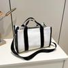 Korean Fashion Canvas Tote: Large-Capacity Handbag, Commuter Shoulder & Crossbody Bag for Women