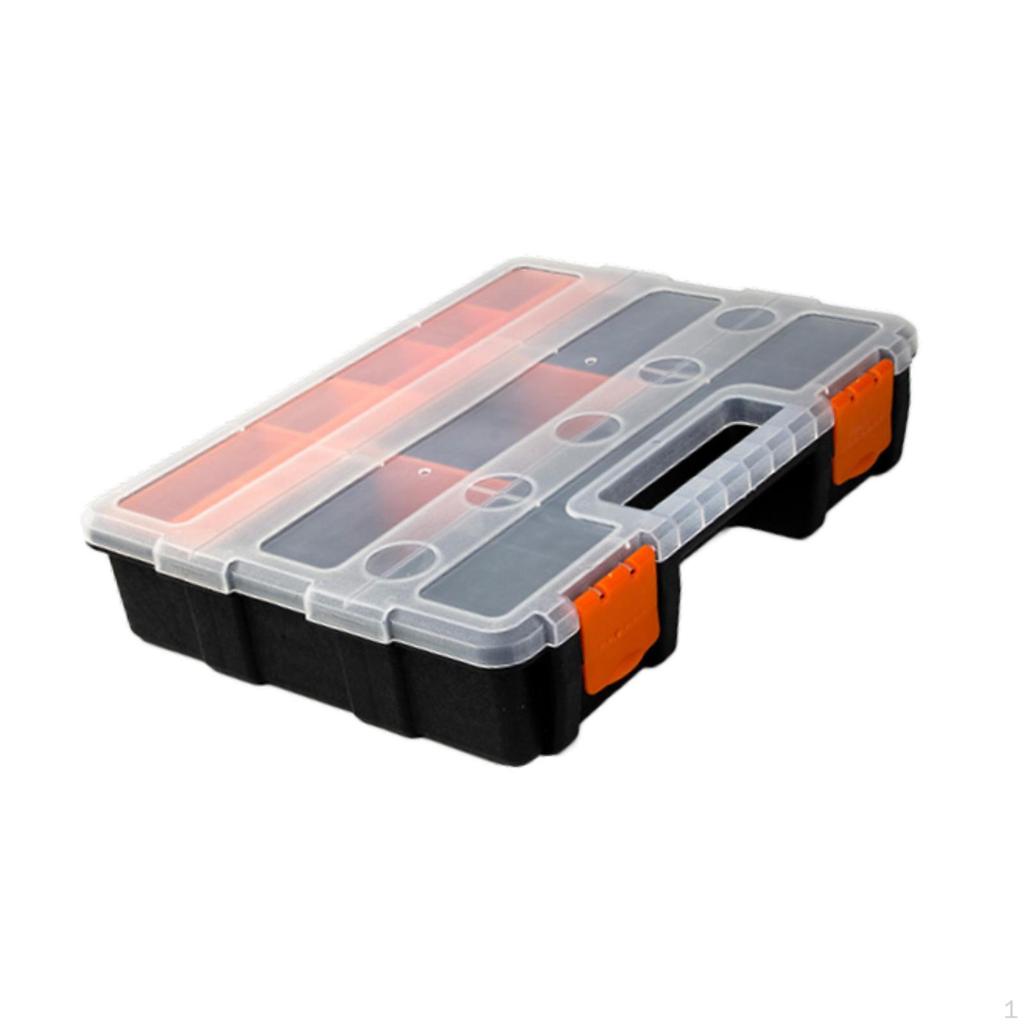 Electronic Components Box Multi Grid Portable Interchangeable Storage for Repair Screws Fastener