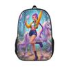 K‑POP Witch‑Hunting Girl Group Student Backpack, Unisex Cartoon Rucksack, Lightweight Casual Zipper Travel Bag, Laptop Outdoor Backpack