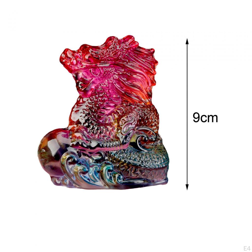 Chinese Dragon Collectible Crystal Ornament for Wealth And Luck