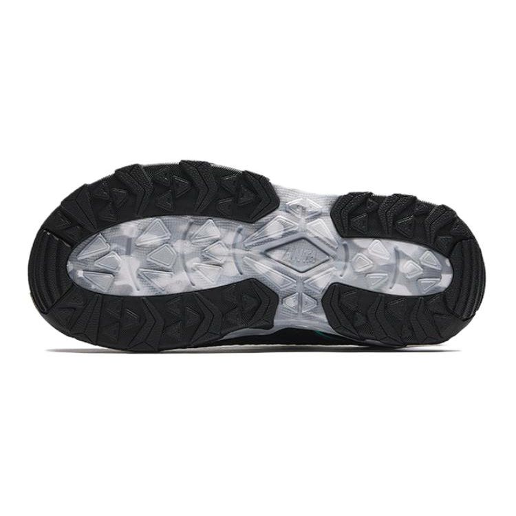 Anta Kids Adjustable Toe Cap Non-Slip Durable Sandals Kids Sandals Black Green A312426953-2