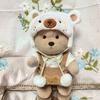 For 30Cm Lena Little Bear Bathrobe Replacement Dress Mink Fur Bear Hat Shark Clothes Cute Plush Doll Dress Up Clothes