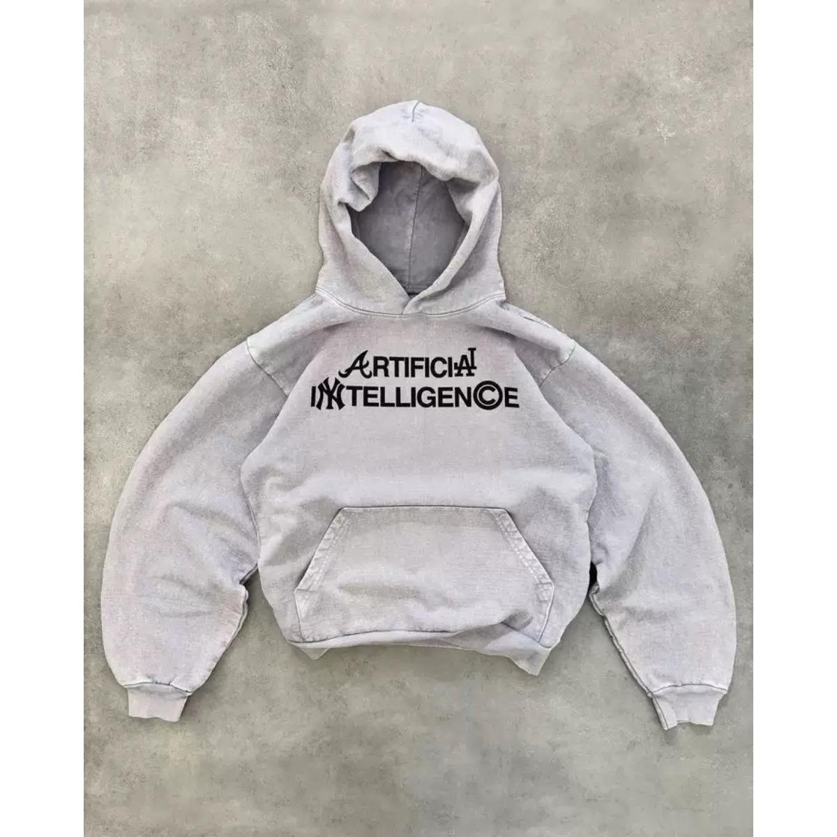 

Ретро Принт Повседневное Свободное Худи Оверсайз Y2k Готика панк Американская Уличная Одежда XL