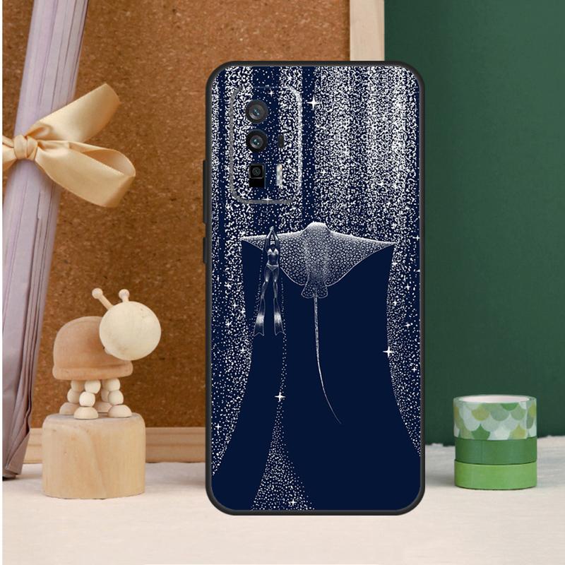 Starry Orca Whale Shark Case For POCO X6 Pro X3 X4 X5 M6 Pro F5 F3 M5s Xiaomi 13T Pro 11T 12T 12 13 14 Ultra Cover