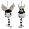Indoor Skull Ornament Skull Ornament Wind Chime Spooky Halloween Skull Skeleton Car Decorations Resin for Indoor/outdoor