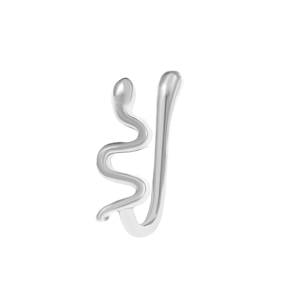 Non Perforated U-Shaped Nose Clip Copper Inlaid Zircon Star Shaped Heart Crown Nose Ring Nose Decoration Puncture Decoration