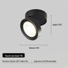 Folding Surface-Mounted Adjustable LED Spotlight for Hallway and Background Wall
