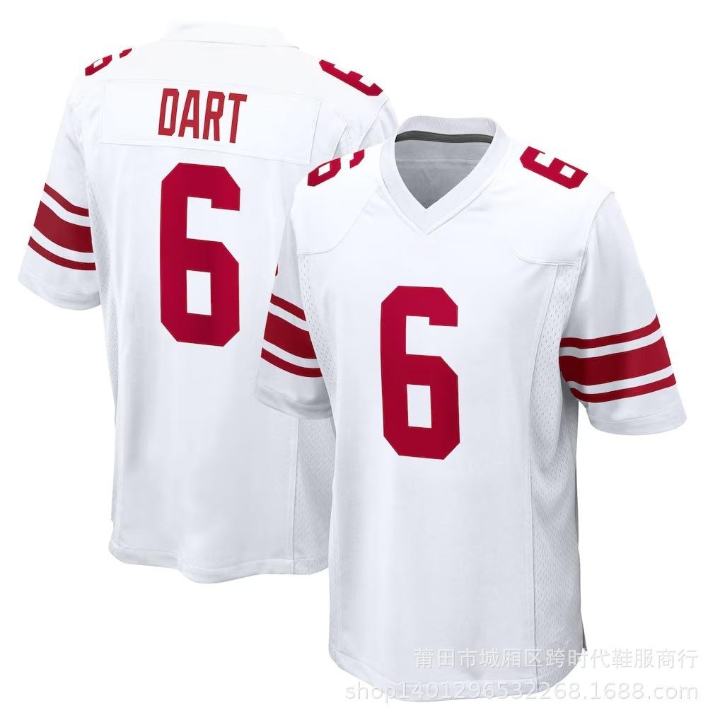 Wholesale NFL Giants Jersey Embroidered Rugby Jersey 1 #8 #JONES 26 #BARKLEY 56 #44 #