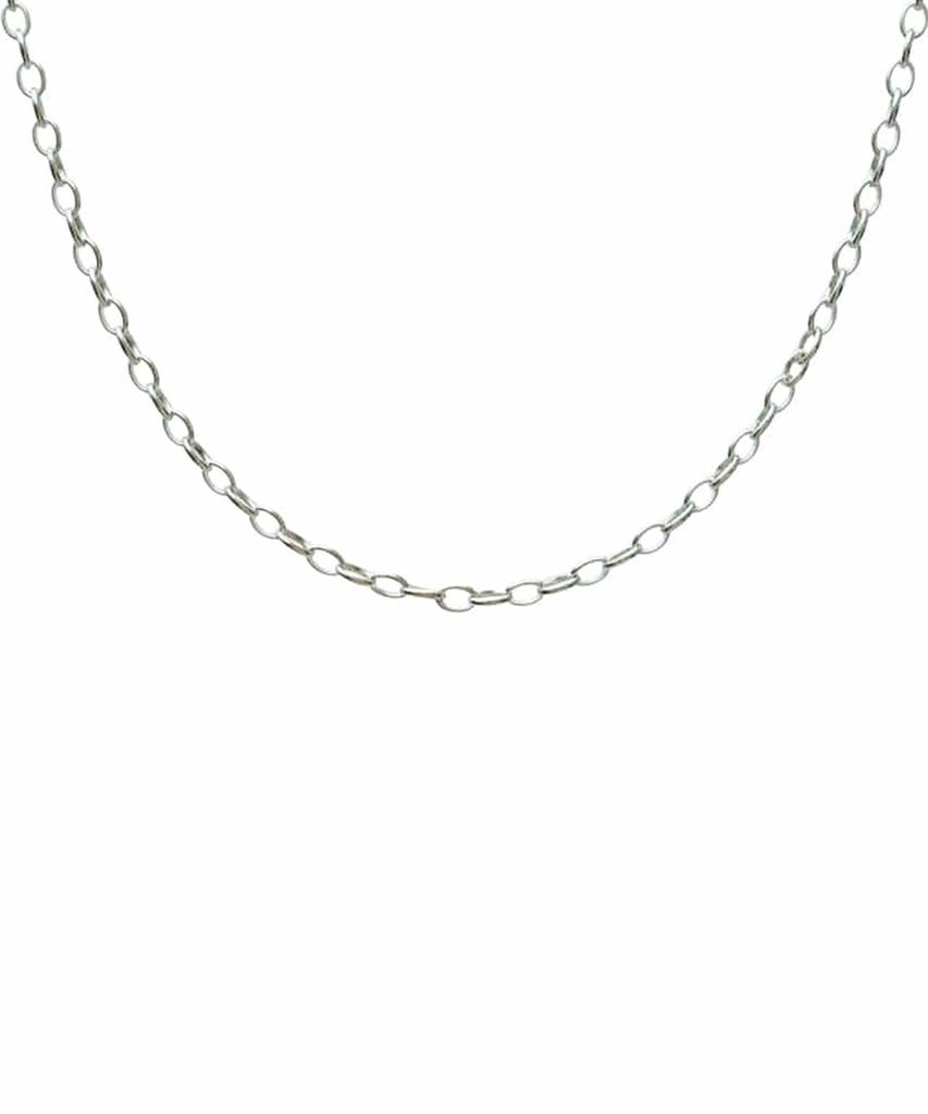 Alleun Silver 925 Ginger Oval Chain Necklace