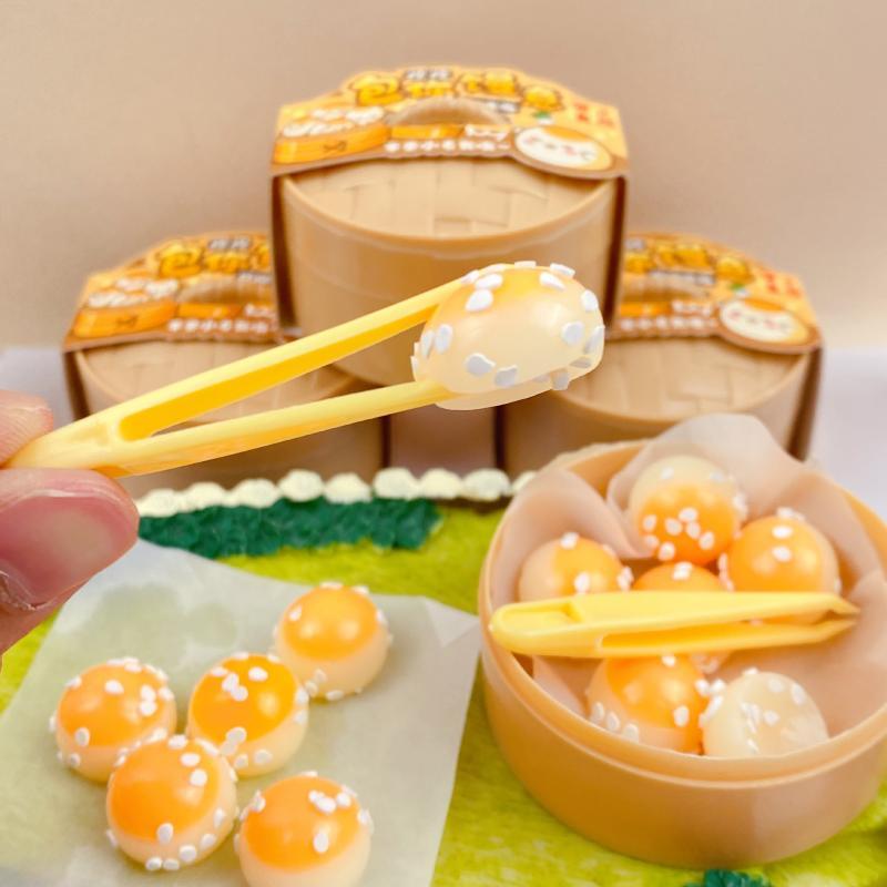 Portable Steamer Bun  Toy Slow Rising Soft Simulation Food Mochi Stress Relief Toy for Travel Office Use