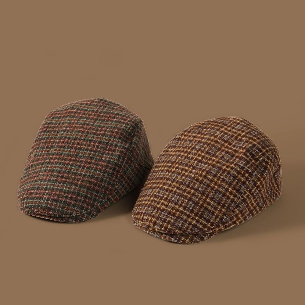 Flat Top Newsboy Cap Vintage Casquette Elegant Golf Driving Cap  Women's Wear