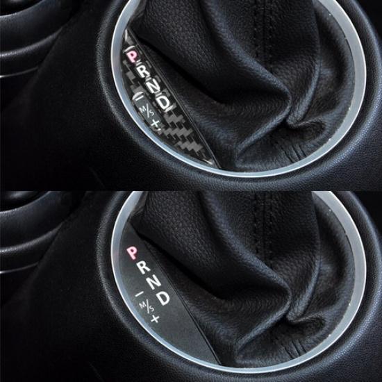 Carbon Fiber Interior Automatic Gear Shift Cover Trim For Mini Cooper 2007-2010