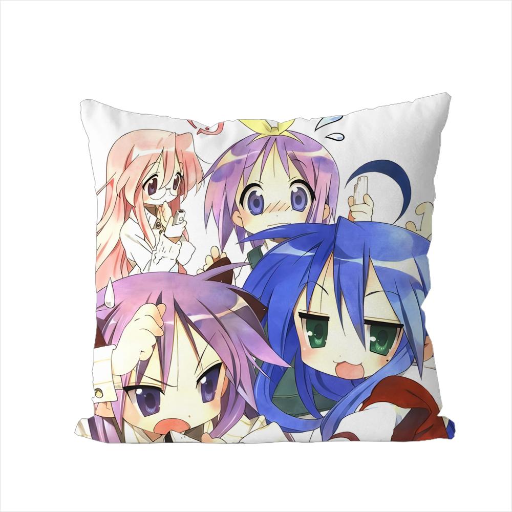 Lucky Star Pillow Case For Car Sofa Decorative Home Doublesided Print Plush Square Throw Pillow Cushion Cover