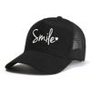 Smile Heart Print Women Baseball Cap Fashion Causal Outdoor Sport Caps Unisex Breathable Sun Hat Adjustable Mesh Trucker Hats
