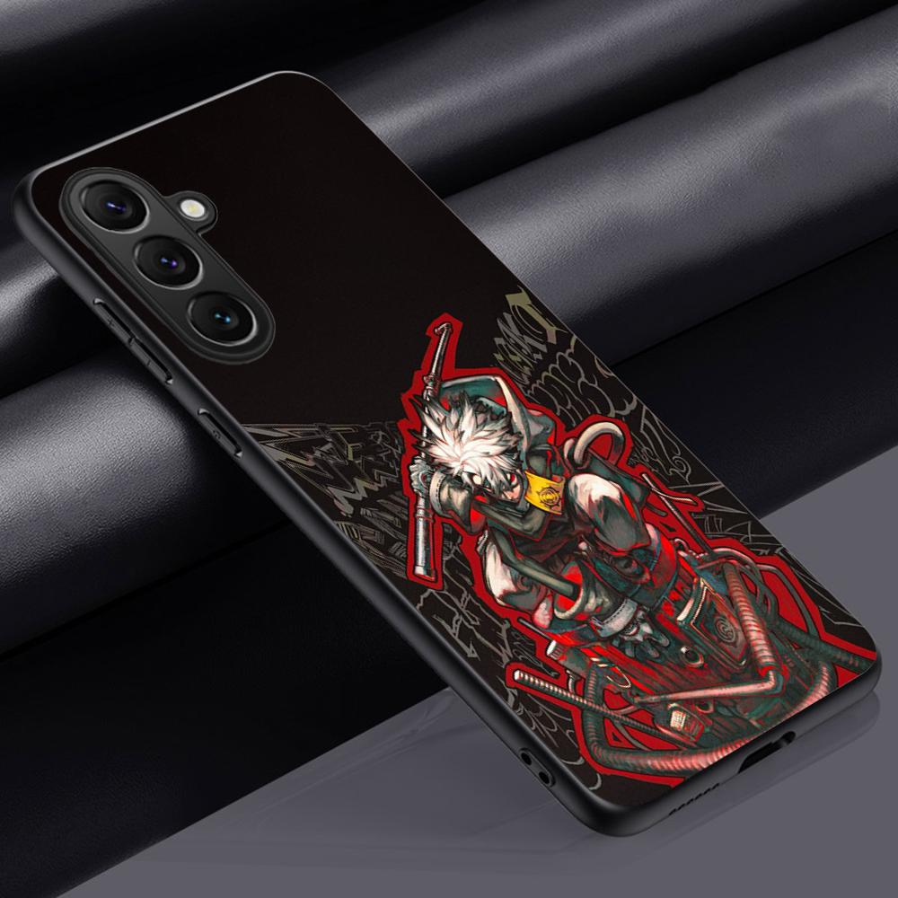 

Hot blood anime Gachi akuta pattern Phone Case For Samsung Galaxy S25 S24 S23 S22 S21 S20 Plus Ultra Note20 Soft Black Samsung S24 Plus