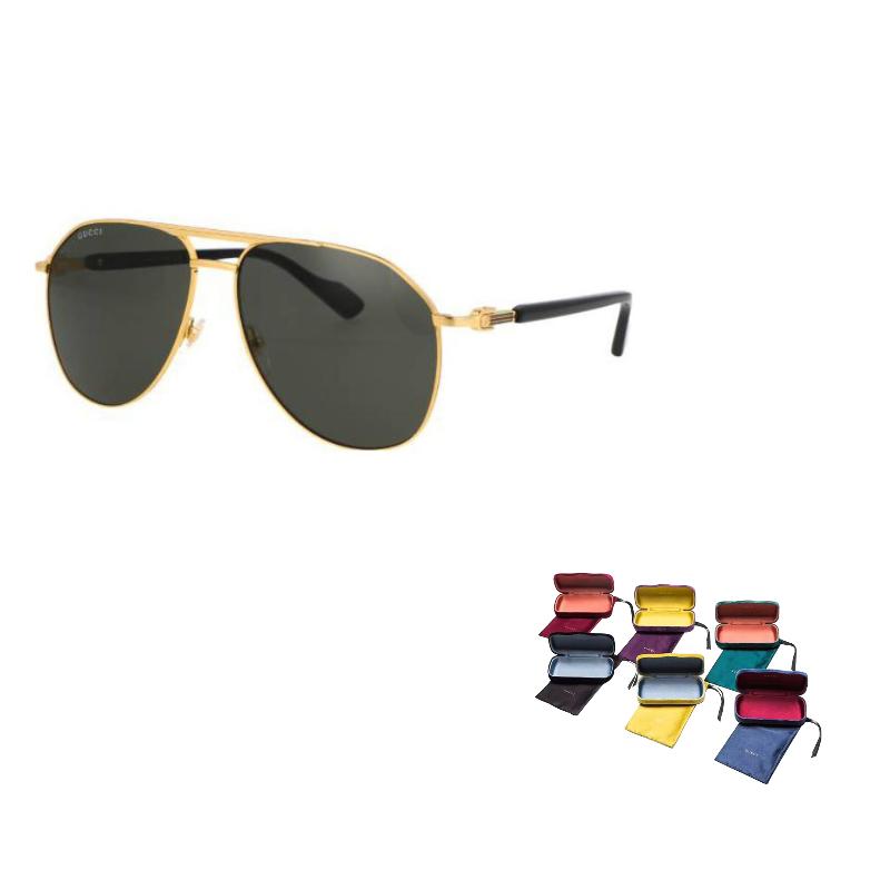 GUCCI Personality Simple and Stylish Alloy Aviator Sunglasses Men's