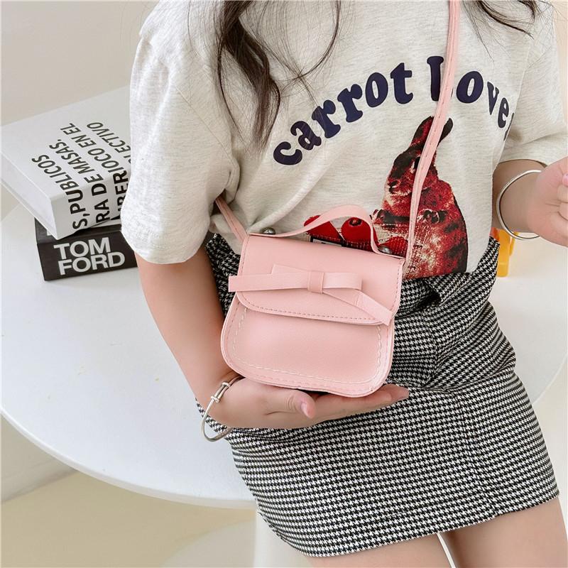 Cute Versatile Bow Accessory Crossbody Bag Kids Waterproof Mini Bag Shoulder