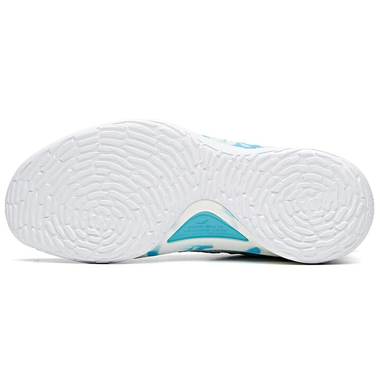 New Anta KT5 Cushioning Anti Slip And Wear Resistant High Top Basketball Shoes Men's White Blue 112021101-3