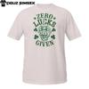 Zero Lucks Given Skeleton Hand T-Shirt | Funny Irish Middle Finger Shamrock Tee