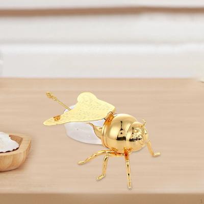 Bee Honey Jar Condiment Pot Modern Multipurpose Novelty Canister Storage Sugar Bowl for