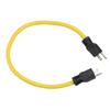 Heavy Duty 3 Prong Male to Male Electrical Power Cable Double Male Extension Cord Replacement for Recreational Vehicles