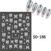 3D Charm Black White Flower Floral Petal Nail Decoration DIY Nail Art Stickers  for Nails