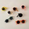 Upgraded Kids Toddler Sunglasses Foldable Pocket-size Kids Round Sunglasses Gift
